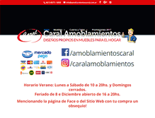 Tablet Screenshot of amoblamientoscaral.com.ar